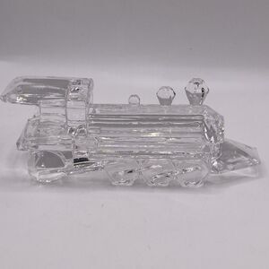 Crystal Glass Train Locomotive Engine Made In Italy Kristal Color